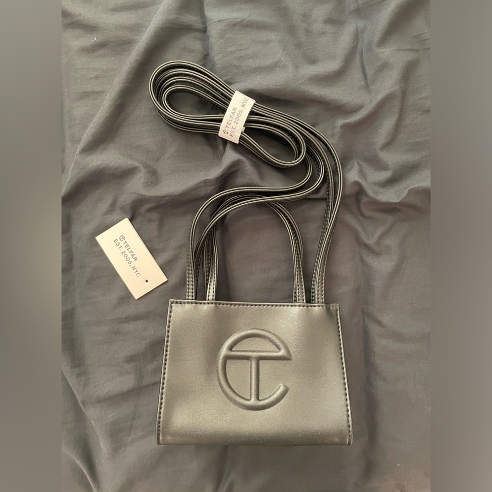 Black Small Telfar Shopping Bag